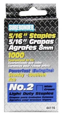 1000-Pack #2 Light-Duty 5/16-Inch Staple