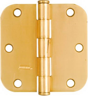 2-Pk., 3.5-In. Dull Brass Residential Door Hinges