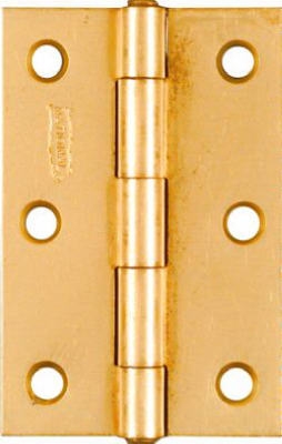 2-Pk., 3 x 2-In. Dull Brass Narrow Hinges