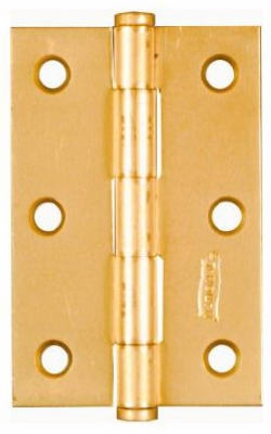 2-Pk., 3-In. Dull Brass Cabinet Hinges