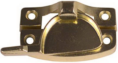 Window Sash Lock, Contemporary, Bright Brass Finish