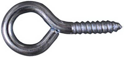 Screw Eye, #0 Large, Zinc-Plated, 2-7/8-In.