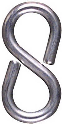 Closed S Hook, 1-5/8-Inch, 4-Pk.