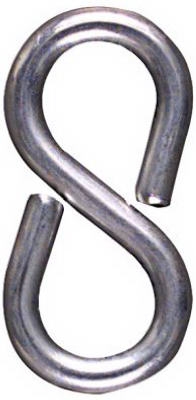 Closed S Hook, Steel, 1.25-In., #811, 5-Pk.