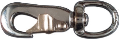 3/4x3-9/16-In. Nickel Snap Hook