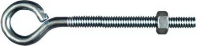 Eye Bolt, Zinc, 1/4 x 4-In.
