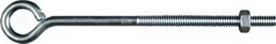 Eye Bolt, Zinc, 1/4 x 6-In.