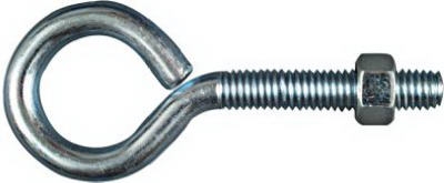 Eye Bolt, Zinc, 3/8 x 4-In.