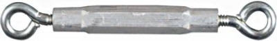 Turnbuckle, Eye & Eye, Zinc, 1/4 x 7-1/2-In.
