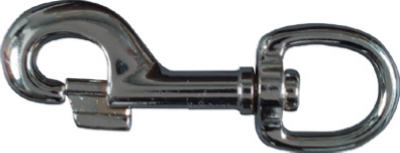 Bolt Snap, Nickel, 0.75 x 3-11/16-In.