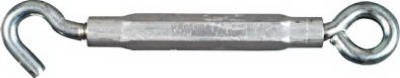Turnbuckle, Hook & Eye, Zinc, 3/8 x 10-1/2-In.