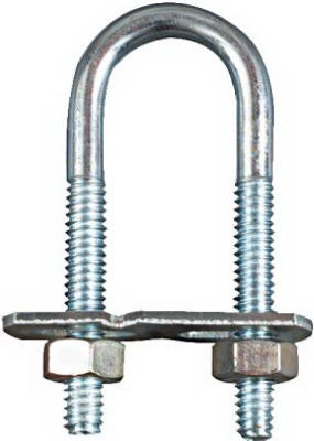 U Bolt, #112, Zinc, 1/4 x 3/4 x 2-1/2-In.