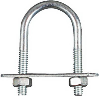 U Bolt, #132, Zinc, 1/4 x 1-1/8 x 2-1/4-In.