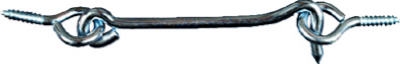 Zinc Gate Hook/ Eye, 6-In.