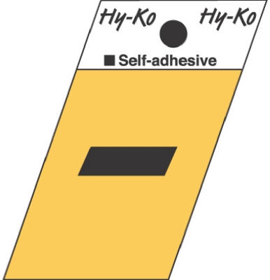 1-1/2-Inch Black/ Gold Aluminum Adhesive Angle Cut Hyphen