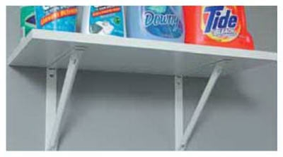 10-Inch White Shelf Bracket