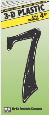 4-Inch Brass Plastic Number 7