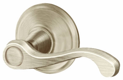 Satin Nickel Flair Right-Hand Single Dummy Lever