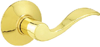 Brass Accent Left-Hand Dummy Lever Lockset