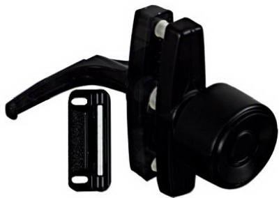 Screen & Storm Door Knob Latch, Satin Black
