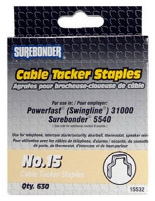 #15 5/32-Inch Flat Round Cable Tacker Staples