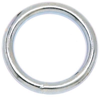 2-1/2 inch # 2 Welded Ring, Zinc Finish, Import, UPC Tagged, WLL 200 LB.