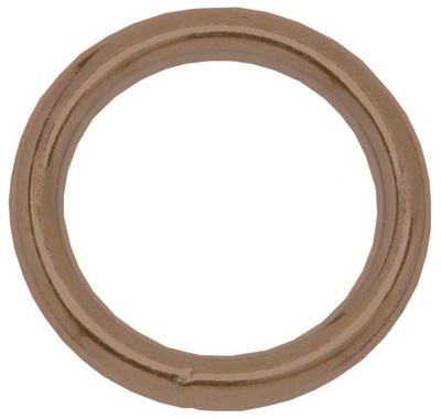 2 inch # 7B Solid Bronze Ring, Polished, Import, UPC Tagged, WLL 150 LB.