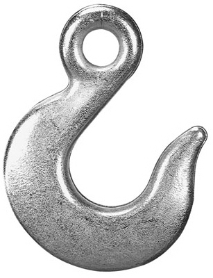 Eye Slip Hook, Zinc-Plated, 1/2-In.