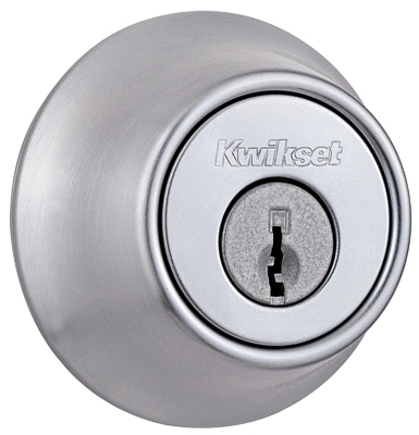Deadbolt Lockset, Satin Chrome