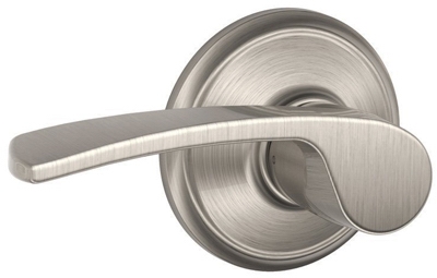 Merano Passage Lockset, Satin Nickel
