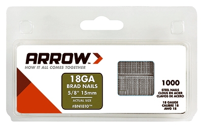 Brad Nail for Electric Nail Gun, Brown, 5/8-In., 1000-Pk.