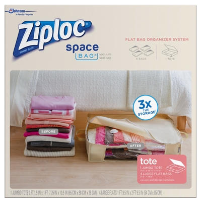 Organizer / Tote Space Bags, Large Size, 5-Pk.