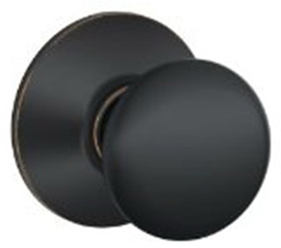 Passage Lockset, Plymouth Knob, Aged Bronze