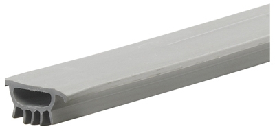 Door Bottom Insert, Gray Vinyl, 36.5-In.