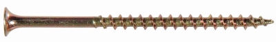 Wood Screws, Star, Zinc & Yellow Dichromate, #8 x 1.75-In., 1-Lb.