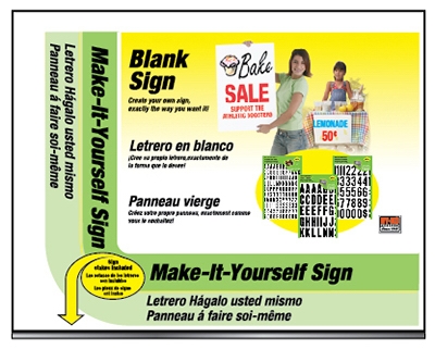 Blank, Corrugated Plastic, 14 x 18-In.