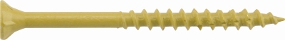 Wood Screws, Flat With Nibs, Star Drive, Tan, 8 x 2-In.