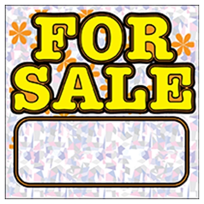  inchFor Sale inch Sign, Polyethylene, 12 x 12-In.