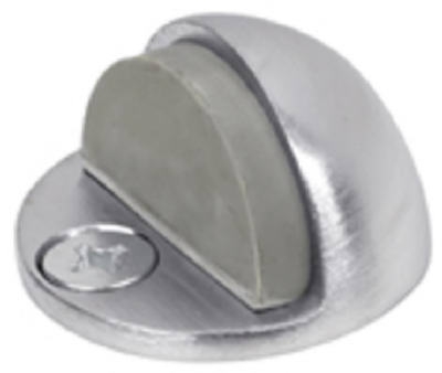 Small Chrome Brass Doorstop