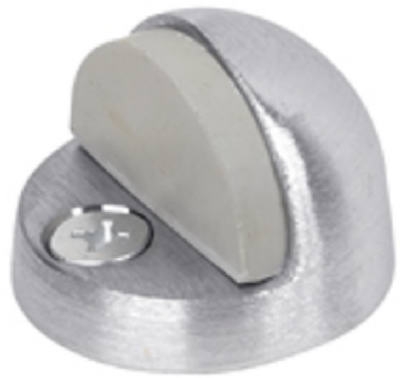 Large Chrome Brass Doorstop