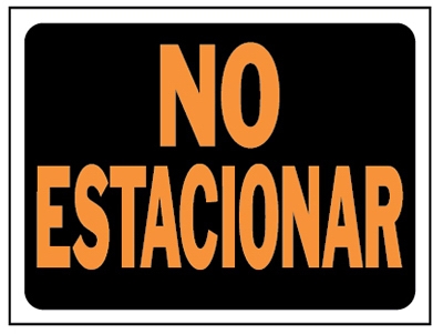 8.5x12 No Estacion Sign