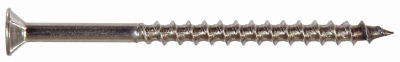 Wood Screws, Flat Countersunk Head, Stainless Steel, #10 x 3-In., 25-Pk.