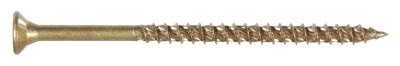 Power Pro, 45 Pack, #10 x 2.5 inch, Bronze Colored 1,500 Hour Ceramic Coat Wood Screws, Flat Head With Nibs, Type 17 Point, Special Cross Cut Thread, Star Drive, For Exterior Applications.