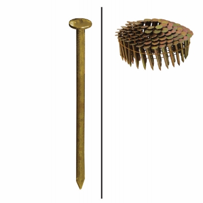 Framing Nails, Wire Coil, Hot-Dipped Galvanized, 2-3/8-In. x .113, 3,000-Ct.