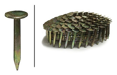 Roofing Nails, Electro Galvanized Coil, 1.25-In. x .120, 7,200-Ct.