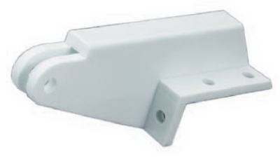 Lanai Screen Door Jamb Bracket, White