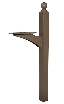 Mailbox Cross Arm Post, Bronze Finish