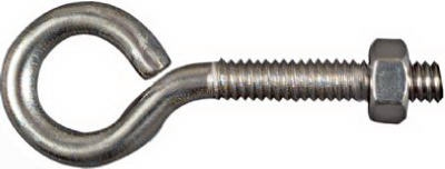 Eye Bolts, Stainless Steel, 1/4 x 2.5-In.