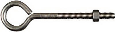 Eye Bolts, Stainless Steel, 3/8 x 6-In.
