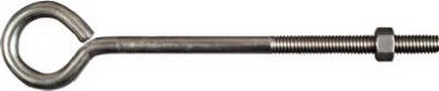 Eye Bolts, Stainless Steel, 3/8 x 8-In.